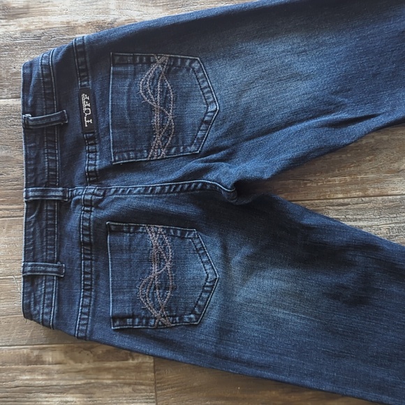 COWGIRL TUFF "Forever Tuff" bootcut natural waist darkwash jeans 26x35L - Picture 8 of 16